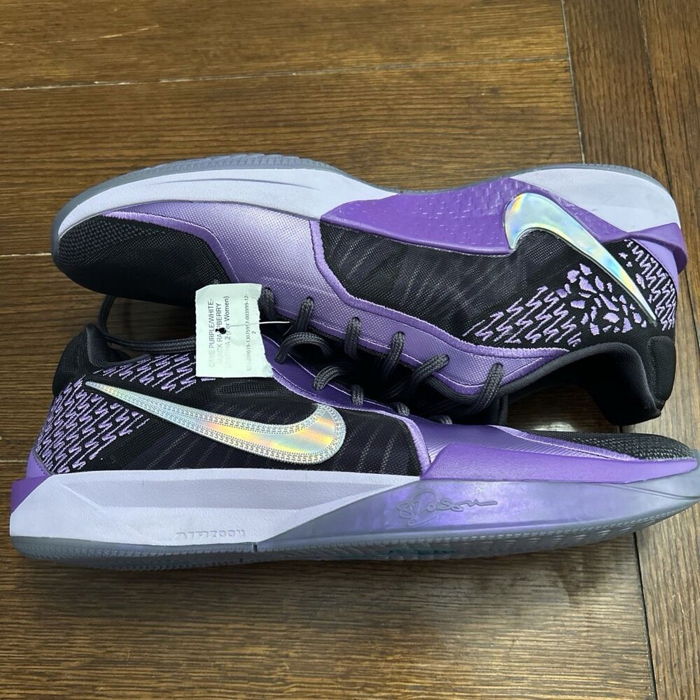 Sz 17.5 Women/16 Men - Nike Sabrina 2 Court Vision Purple Basketball Shoes RARE
